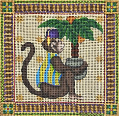 Palm Tree Monkey Pillow (Melissa Shirley)