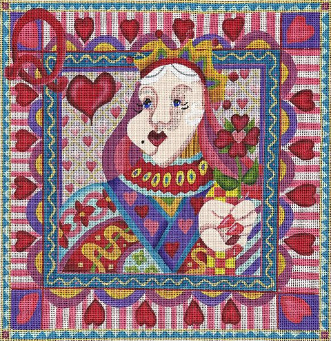 Queen of Hearts Pillow (Melissa Shirley)