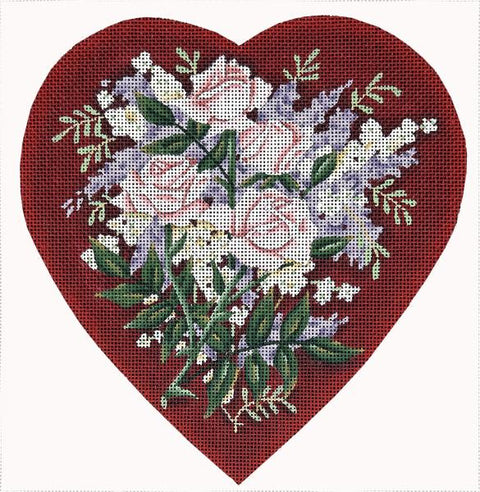 Pink Rose Heart (Melissa Shirley)