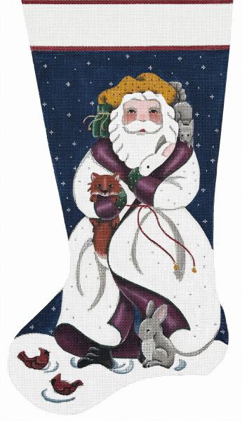 White Santa Stocking (Melissa Shirley)