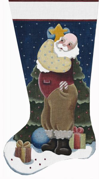 Star Gazer Santa Stocking (Melissa Shirley)