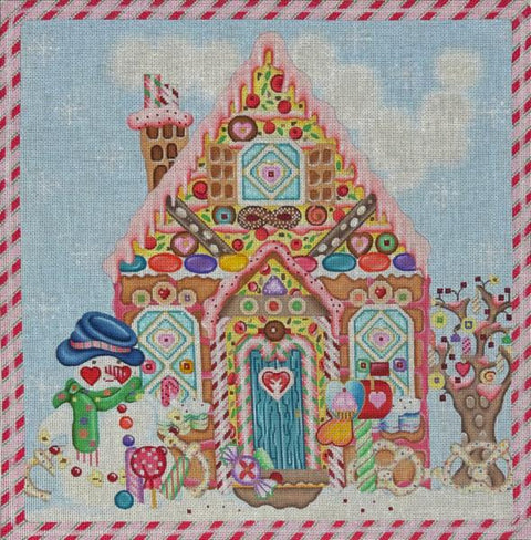 Snowman Gingerbread House (Melissa Shirley)