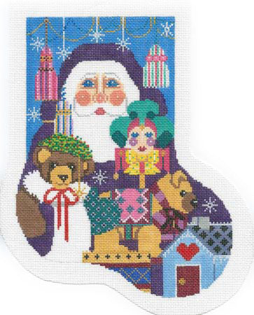 Old World Santa Midi Sock