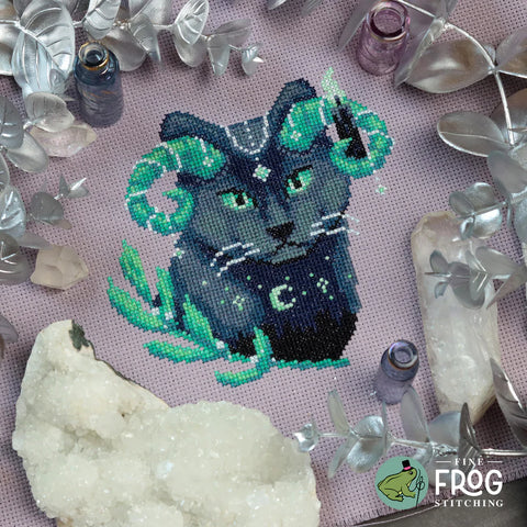Night Guide Cat (Fine Frog Stitching)
