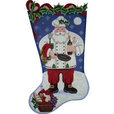 Chef Santa Stocking - 18ct