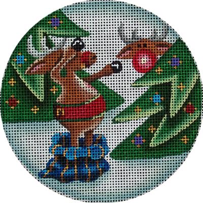 Glowing Rudolph Ornament