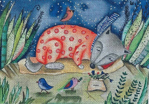 Sleeping Doggy 1 (Mindys Needlepoint)