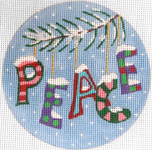 Christmas Words Peace/Pinks