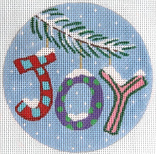 Christmas Words Joy/Pinks