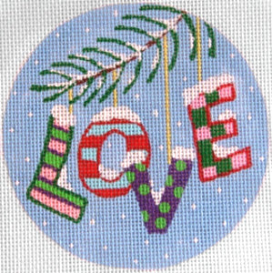 Christmas Words Love/Pinks