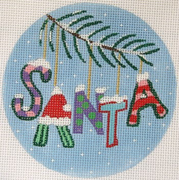 Christmas Words Santa/Pinks