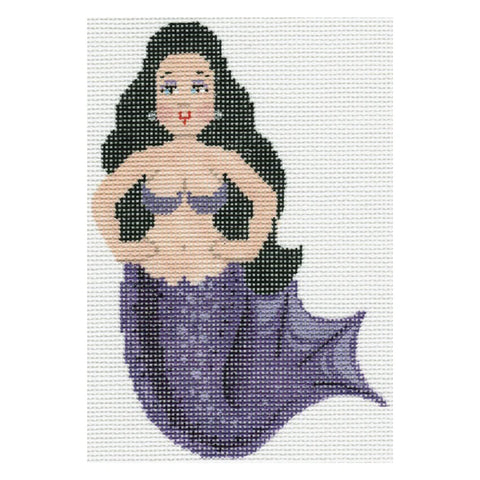 Purple & Black Mini Mermaid (Stitchtent)