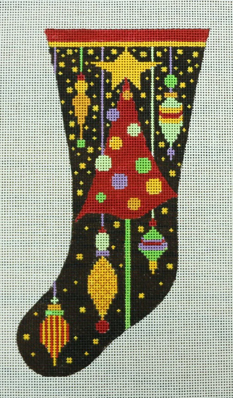 Stocking w/Red Tree (Heidi Stanley)