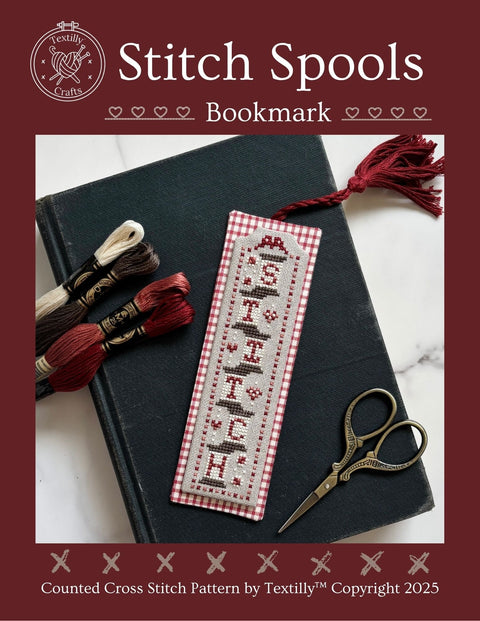 Stitch Spools Bookmark (Textilly Crafts)