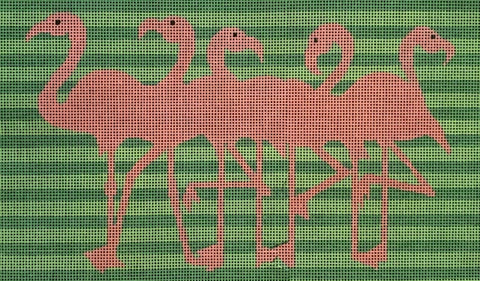 Clutch Purse - Flamingos (Patti Mann)