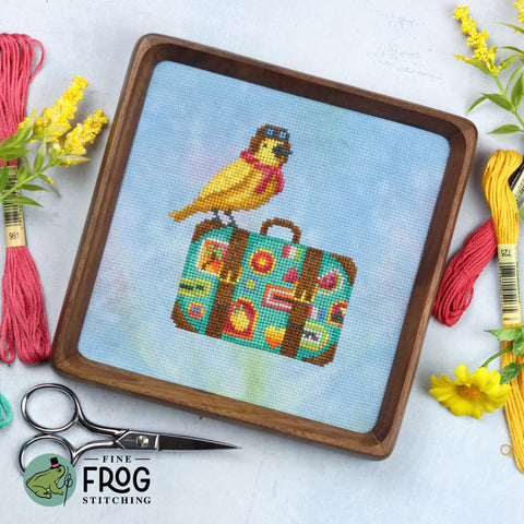 Bird Globetrotter (Fine Frog Stitching)