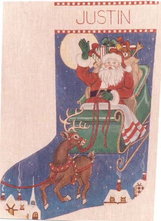 Santa's Ride Stocking
