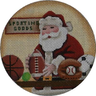 Sporting Goods Santa Ornament
