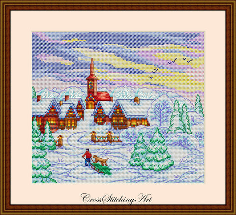 Winter Calm (Cross Stitching Art)