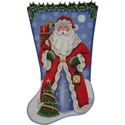 Basket Santa Stocking - 18ct