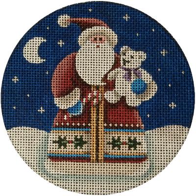 Santa's Teddy Ornament