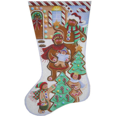 Gingerbread Family Stocking - 13M