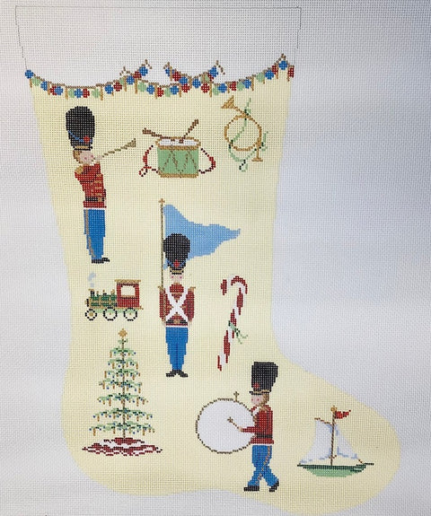 Toy Soldier Stocking (The Plum Stitchery)