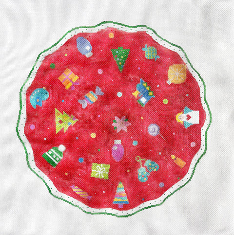 Mini Tree Skirt (Blueberry Point Canvas)