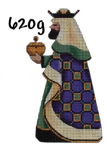Basket Nativity - Green Magi