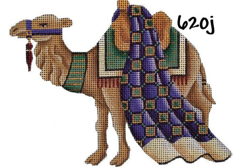 Basket Nativity - Green Camel