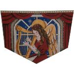 Golden Harp Angel Stocking Cuff - 13ct