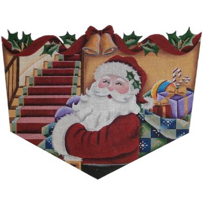 Santa's Visit Stocking Cuff - 18ct