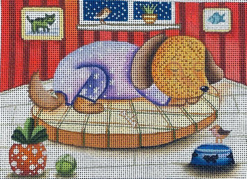 Sleeping Doggy CC-23 (Mindys Needlepoint)