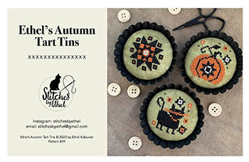 Ethel's Autumn Tart Tins (Stitches By Ethel)