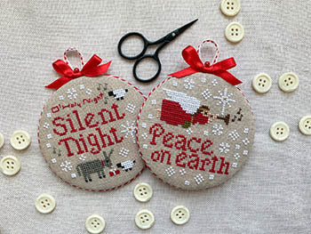 Joyful Christmas Ornaments (Stitches By Ethel)
