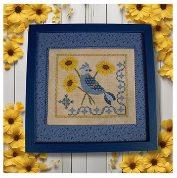 Blue Birds Sunflower Serenade (Wildflower Stitching)