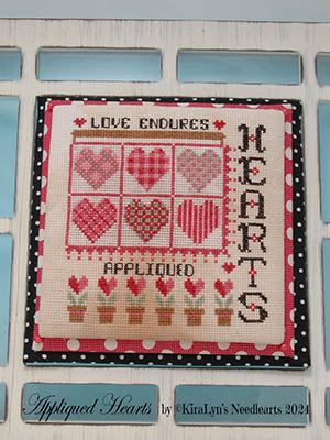 Appliqued Hearts (Kiralyns Needlearts)