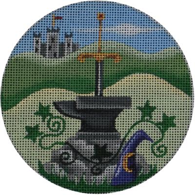 Sword and Stone Ornament