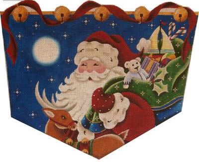 Santa and Reindeer Cuff - 13ct