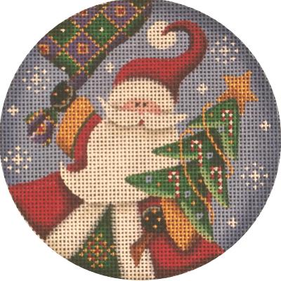 Tree Santa Ornament