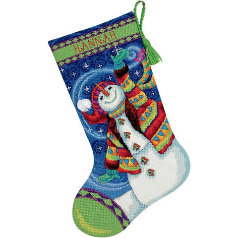 Happy Snowman Stocking