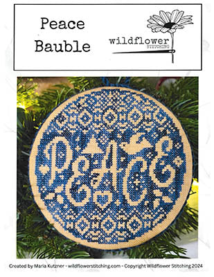 Peace Bauble (Wildflower Stitching)