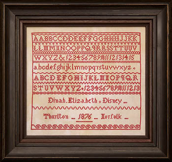 Dinah Elizabeth Disney 1876 (Hands Across the Sea Samplers)