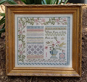 Hummingbird's Garden (Samplers Not Forgotten)