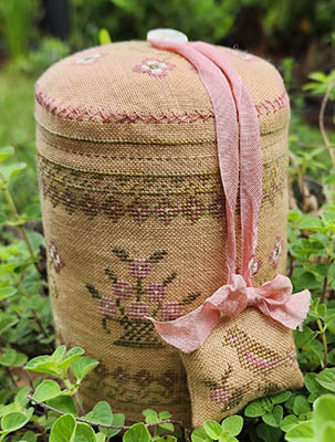 Lenten Rose Drum (Samplers Not Forgotten)