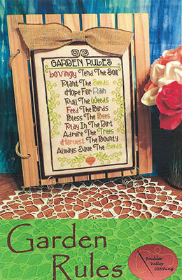 Garden Rules (Boulder Valley Stitching)