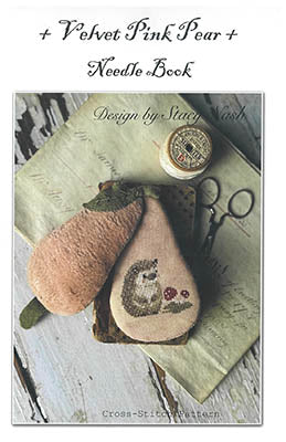 Velvet Pink Pear Needle Book (Stacy Nash Primitives)