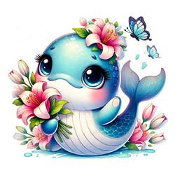 Animal Series Dolphin Magnet (Les Petites Croix De Lucie)