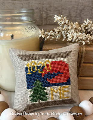 Maine State Spool (Crafty Bluebonnet Designs)