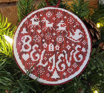 Believe Bauble (Wildflower Stitching)